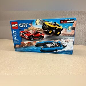 LEGO City 60395 Combo Race Pack Sealed 362pc 3 Cars 2K Drive